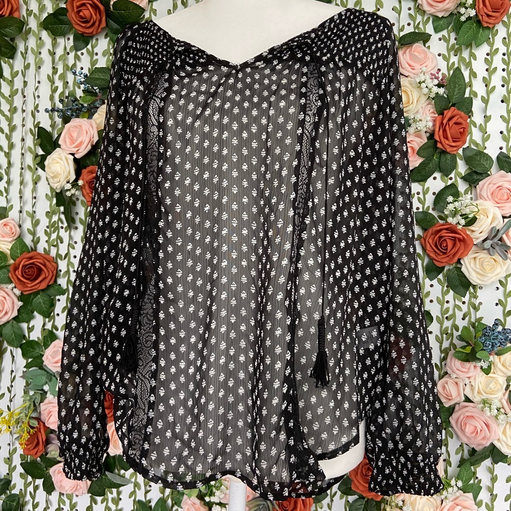 Vera Wang Smocked Blouse